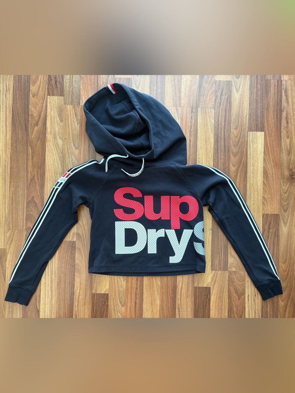 Superdry Hoodie with Red and White Logo